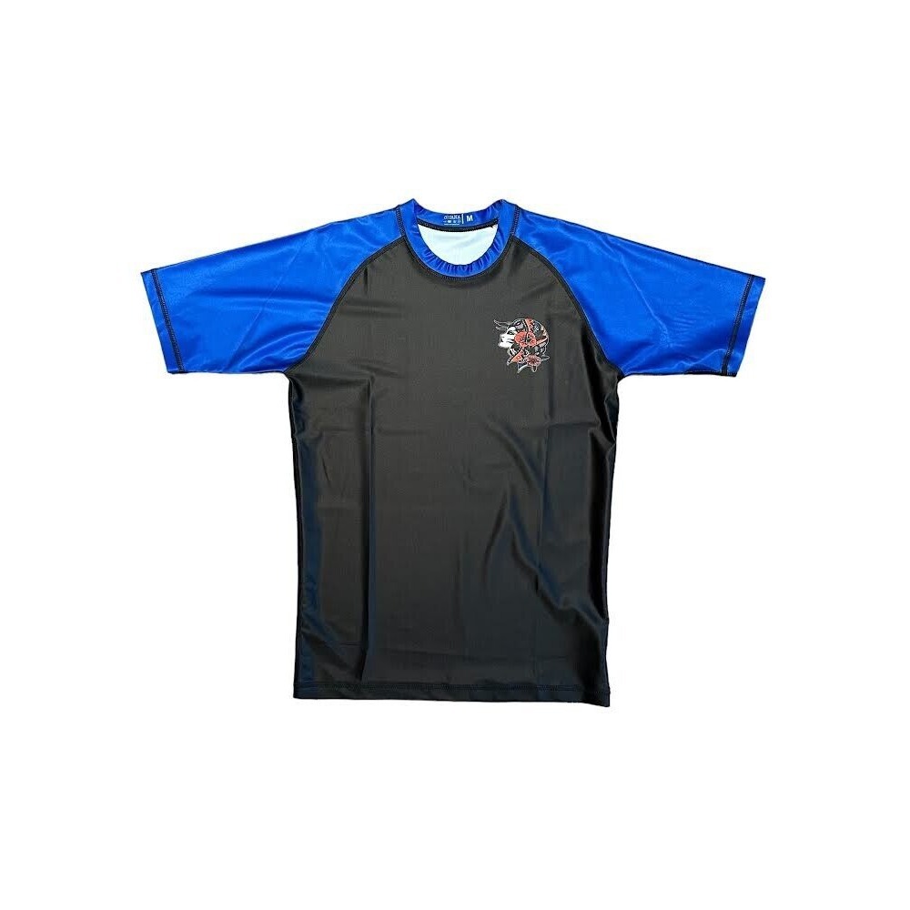 Gitana Medallion Premium Ranked Rashguard Compression  Blue Size‎ Xtra Large